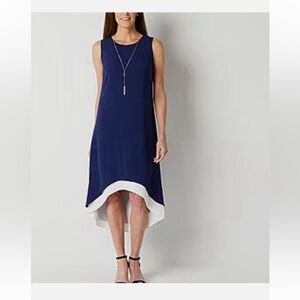 R &K Originals Sleeveless Higth -low A‎ Line Dress L